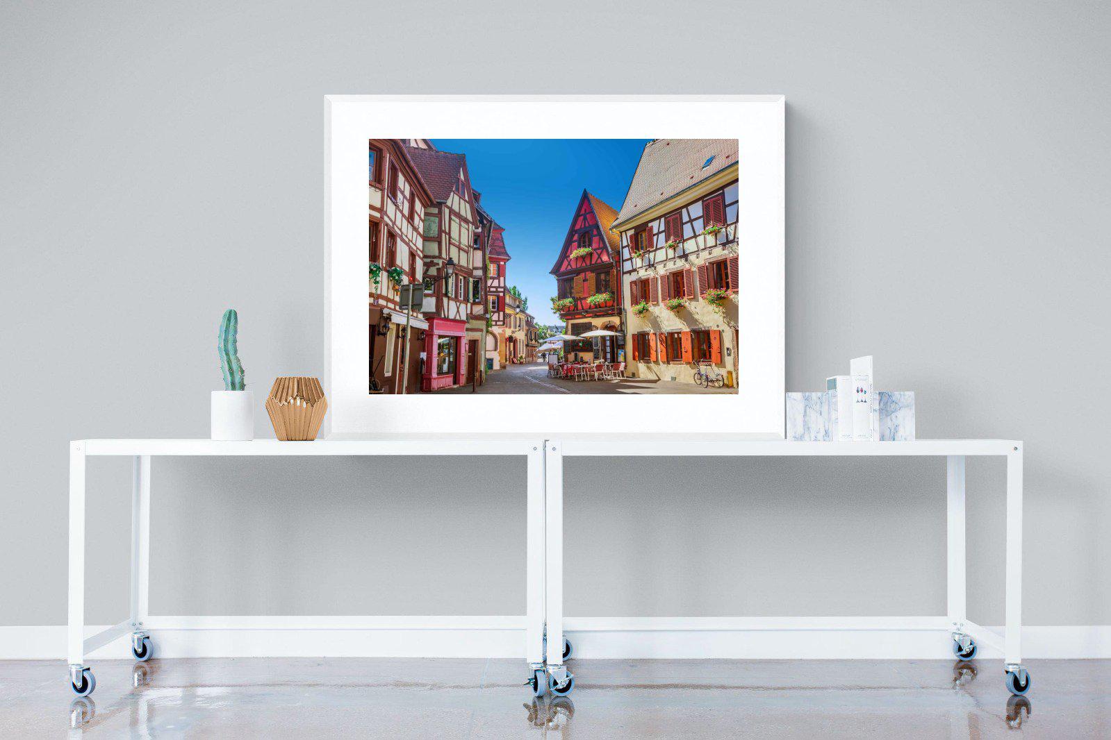 Colmar-Wall_Art-120 x 90cm-Framed Print-White-Pixalot
