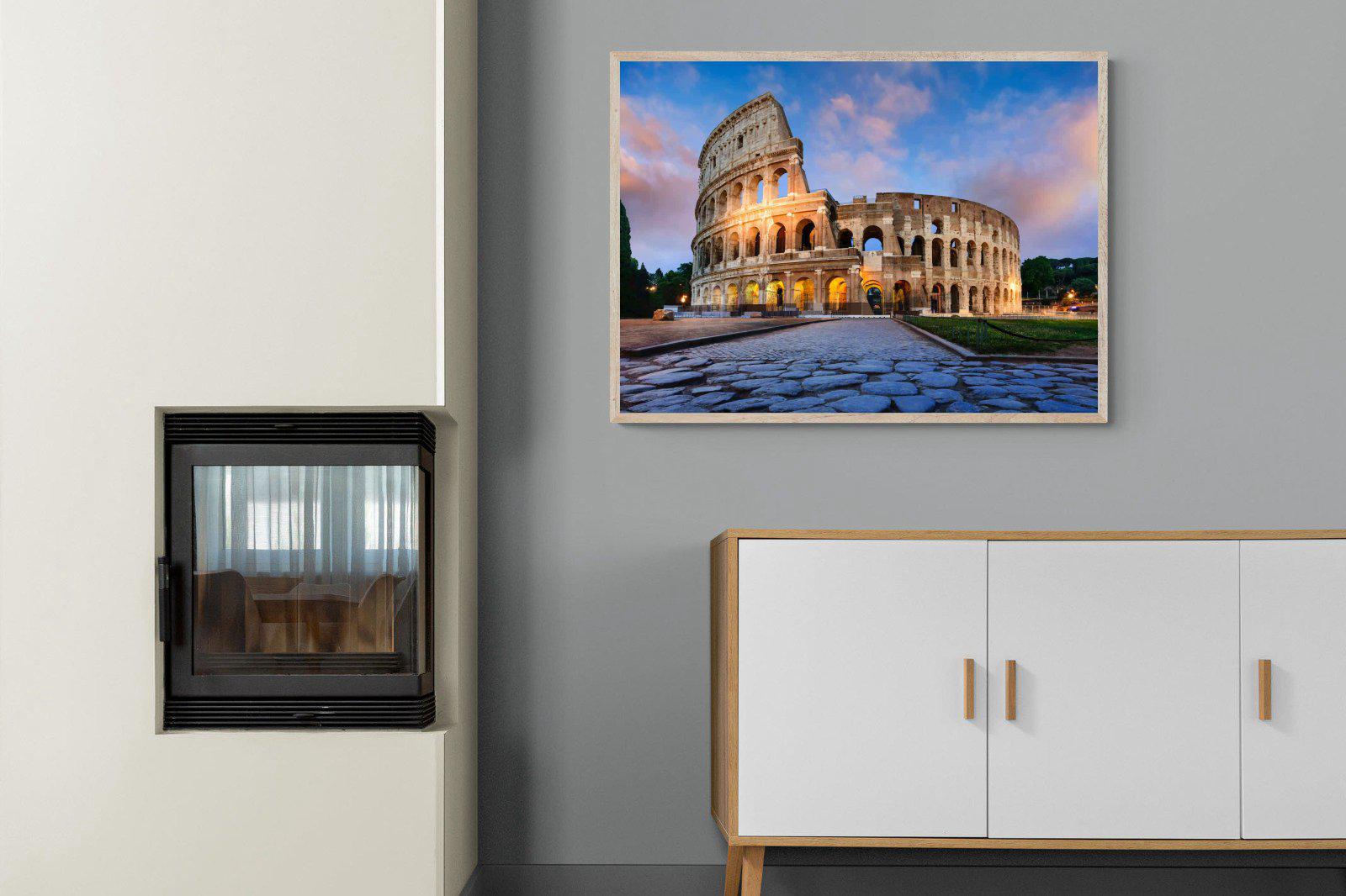 Colosseum-Wall_Art-100 x 75cm-Mounted Canvas-Wood-Pixalot
