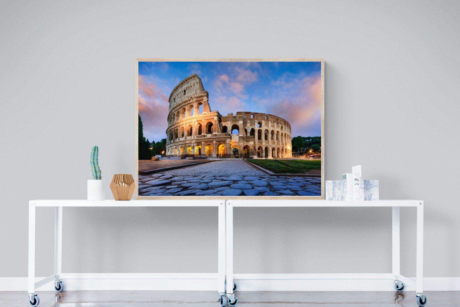 Colosseum-Wall_Art-120 x 90cm-Mounted Canvas-Wood-Pixalot