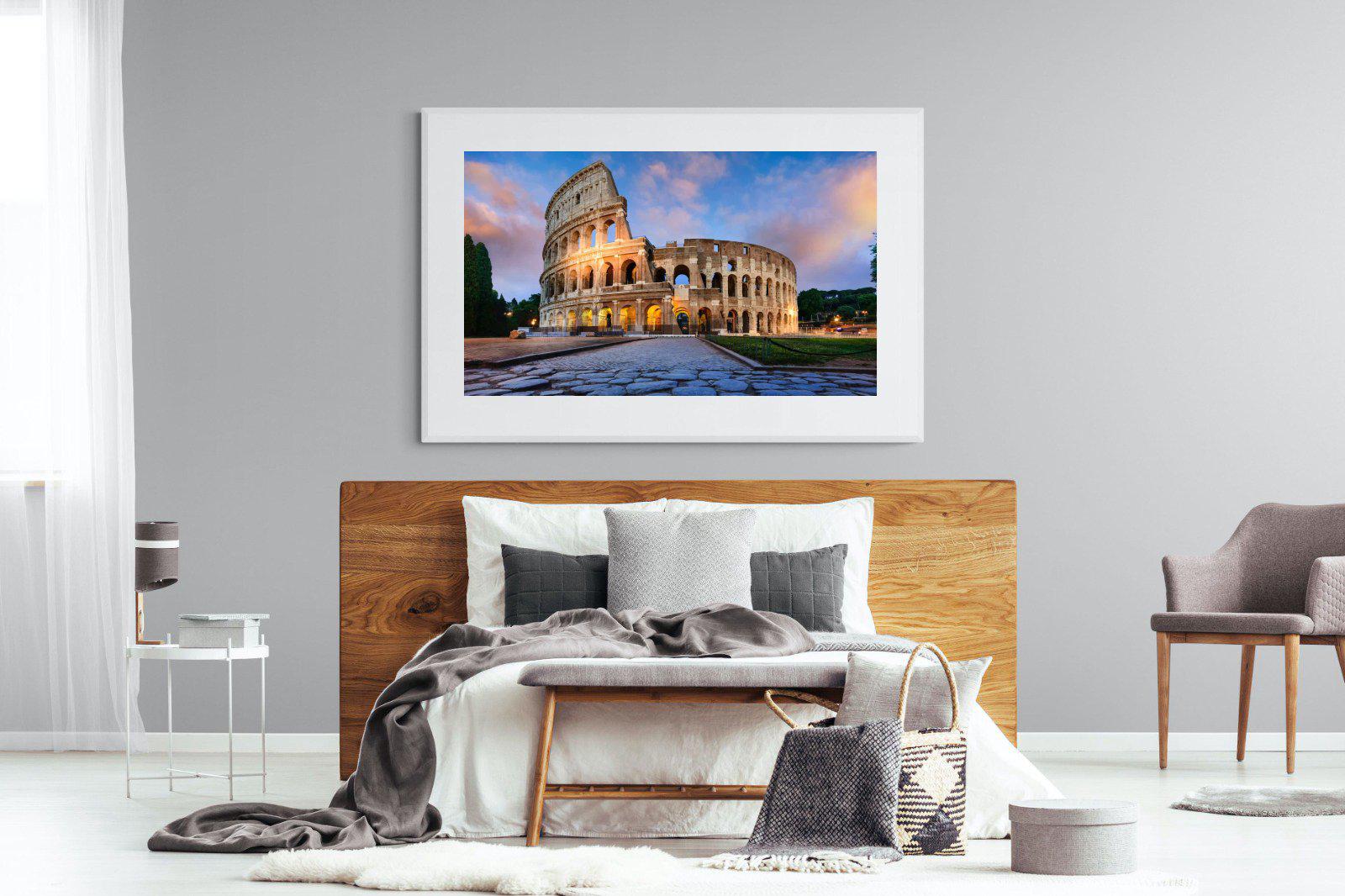 Colosseum-Wall_Art-150 x 100cm-Framed Print-White-Pixalot