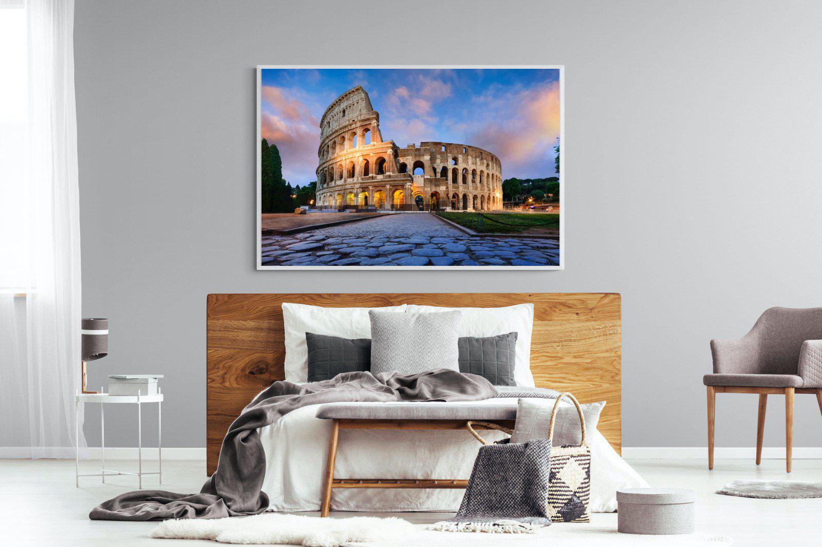 Colosseum-Wall_Art-150 x 100cm-Mounted Canvas-White-Pixalot