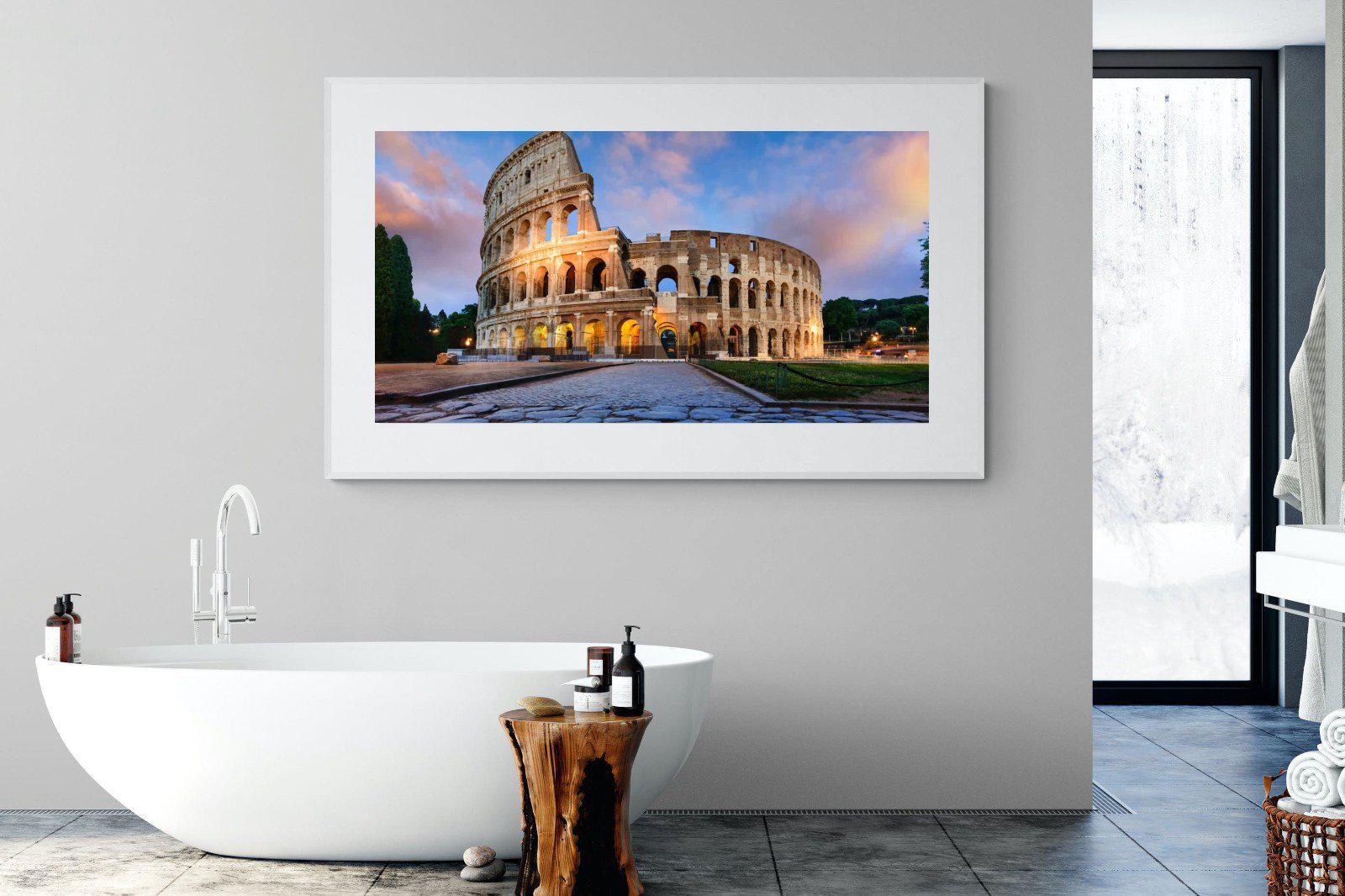 Colosseum-Wall_Art-180 x 110cm-Framed Print-White-Pixalot