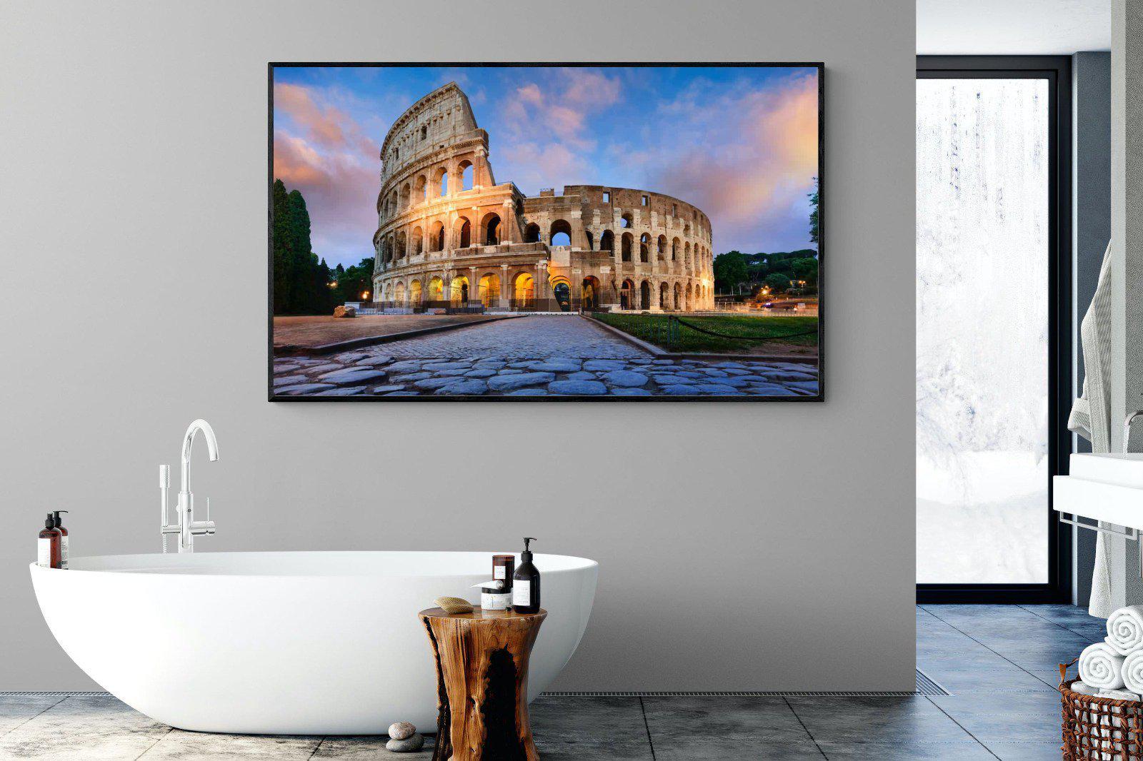 Colosseum-Wall_Art-180 x 110cm-Mounted Canvas-Black-Pixalot
