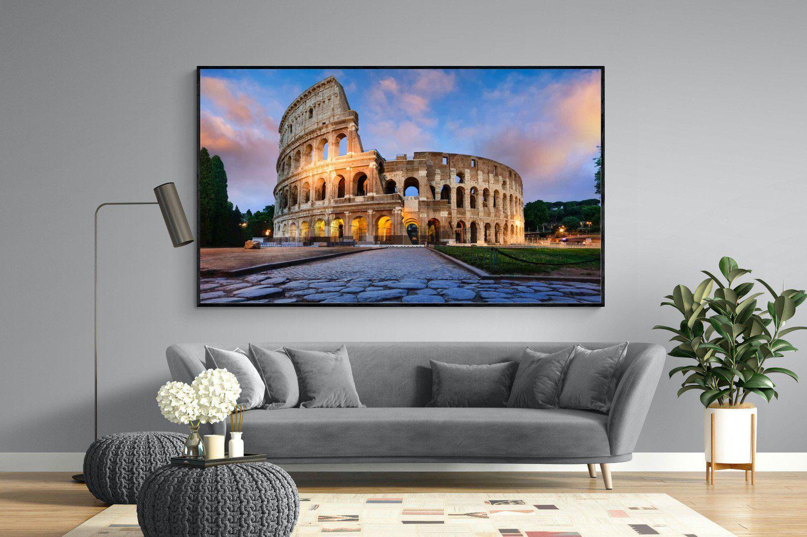 Colosseum-Wall_Art-220 x 130cm-Mounted Canvas-Black-Pixalot