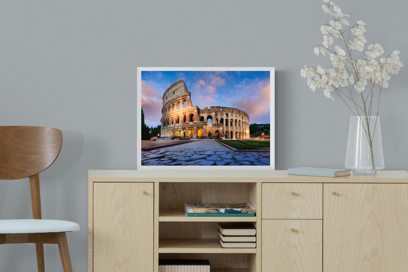 Colosseum-Wall_Art-60 x 45cm-Mounted Canvas-White-Pixalot