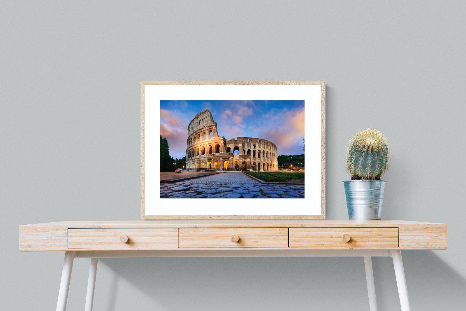 Colosseum-Wall_Art-80 x 60cm-Framed Print-Wood-Pixalot