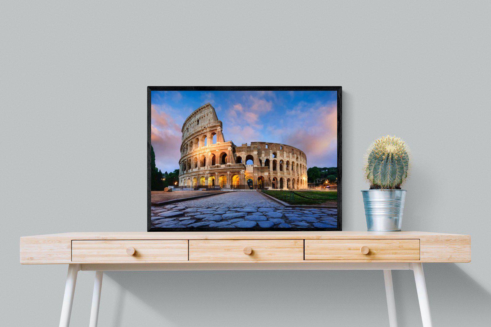 Colosseum-Wall_Art-80 x 60cm-Mounted Canvas-Black-Pixalot