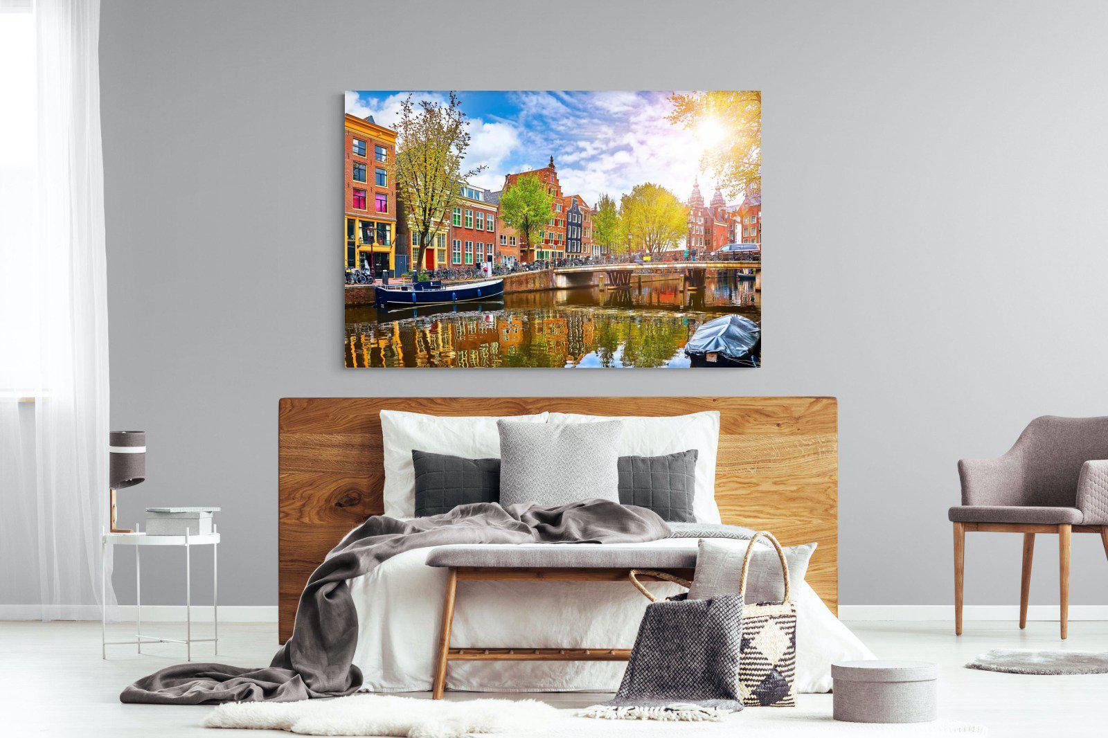 Colours of Amsterdam-Wall_Art-150 x 100cm-Mounted Canvas-No Frame-Pixalot