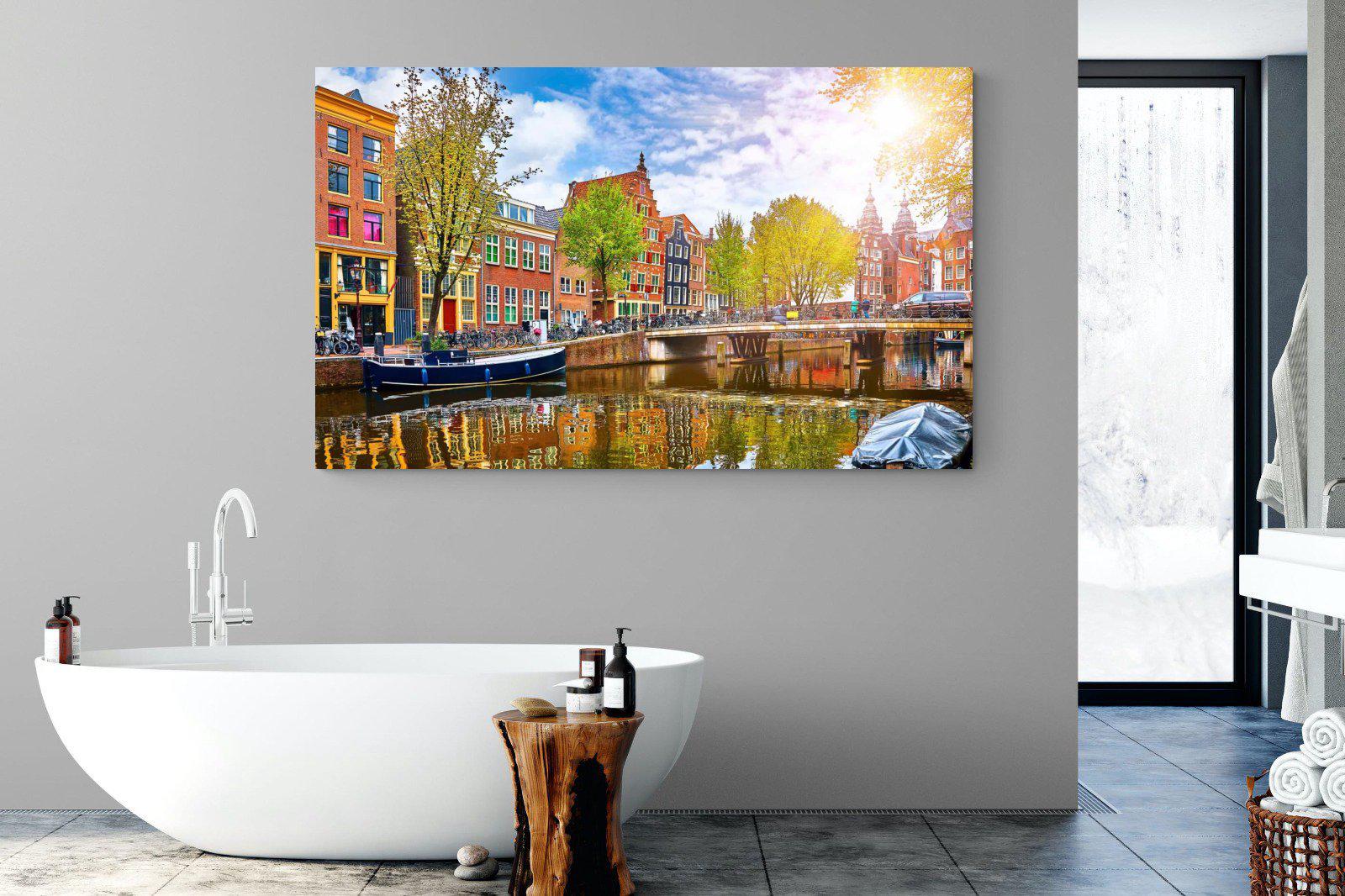 Colours of Amsterdam-Wall_Art-180 x 110cm-Mounted Canvas-No Frame-Pixalot
