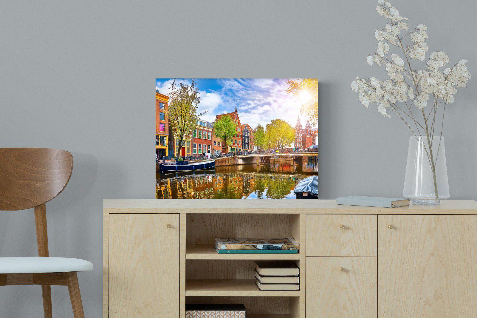 Colours of Amsterdam-Wall_Art-60 x 45cm-Mounted Canvas-No Frame-Pixalot