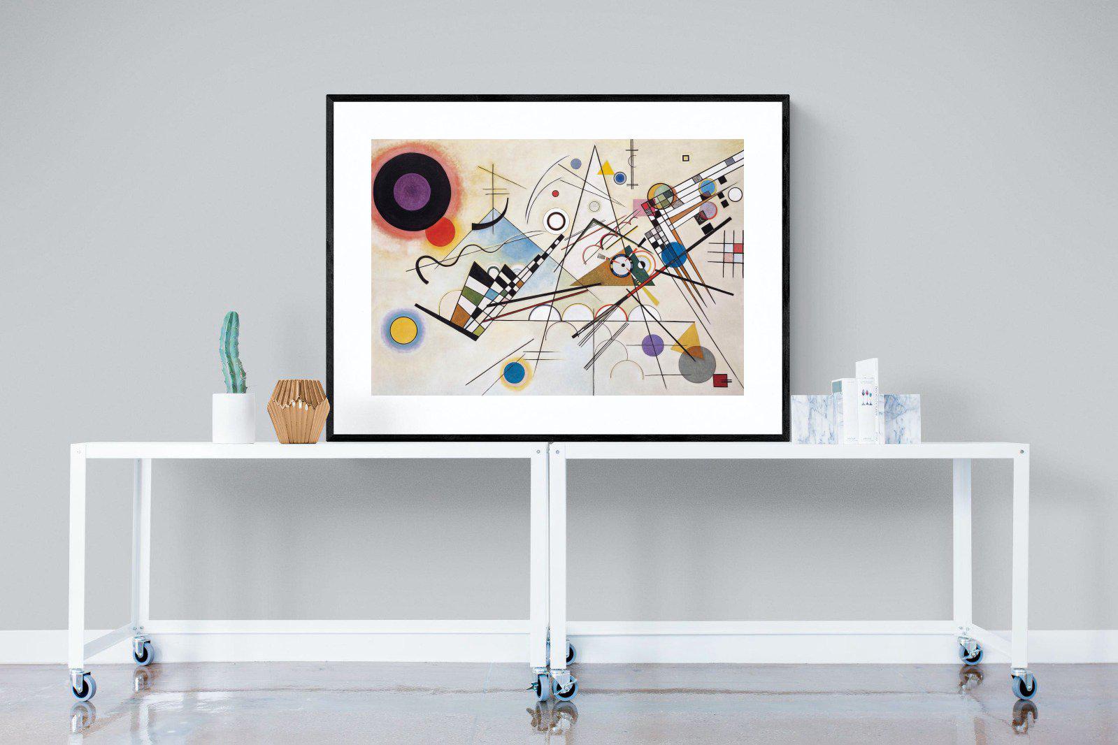 Composition VIII-Wall_Art-120 x 90cm-Framed Print-Black-Pixalot