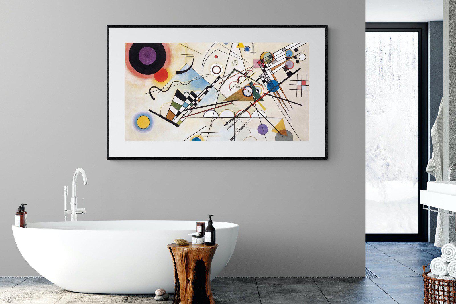 Composition VIII-Wall_Art-180 x 110cm-Framed Print-Black-Pixalot