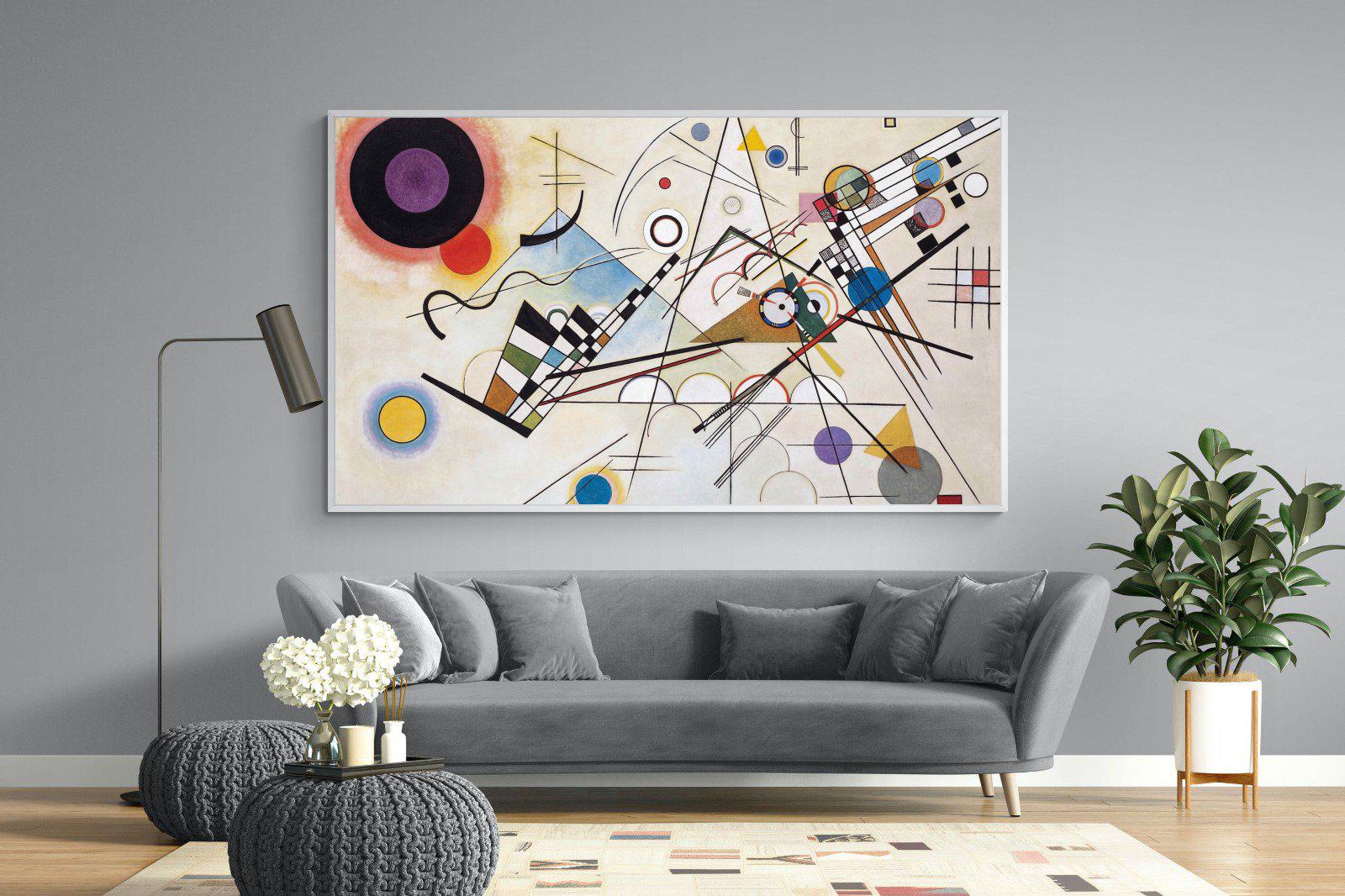 Composition VIII-Wall_Art-220 x 130cm-Mounted Canvas-White-Pixalot