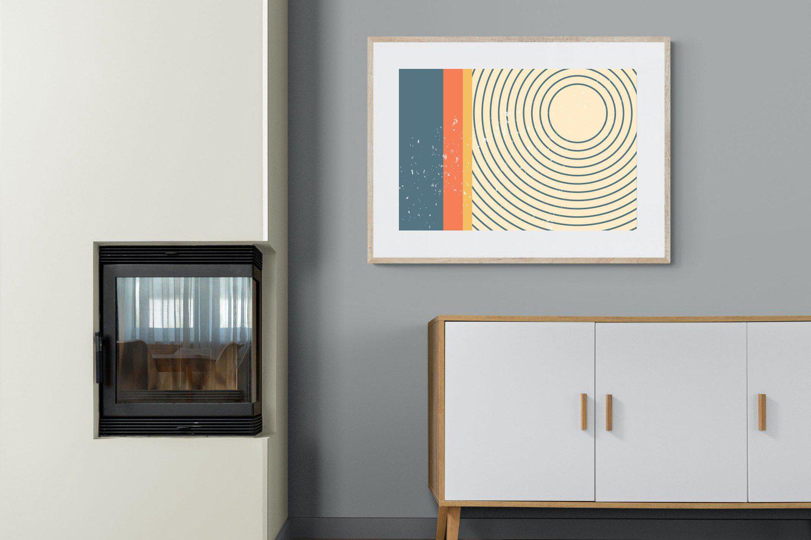 Concentric-Wall_Art-100 x 75cm-Framed Print-Wood-Pixalot