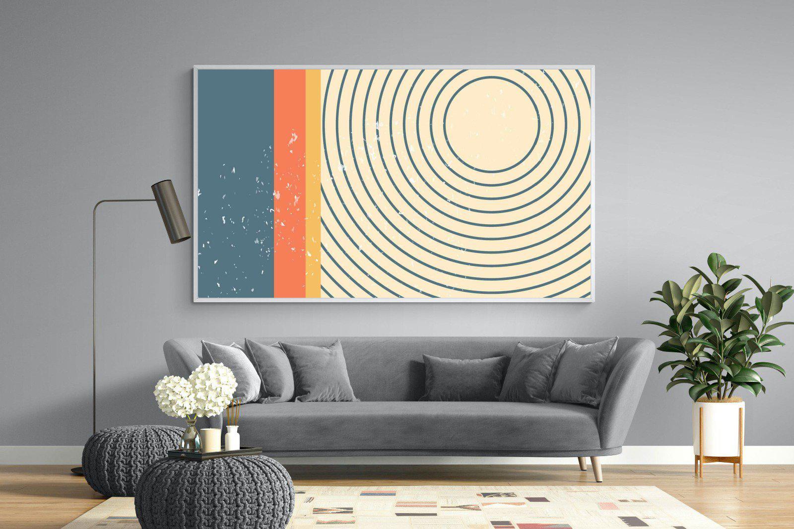 Concentric-Wall_Art-220 x 130cm-Mounted Canvas-White-Pixalot