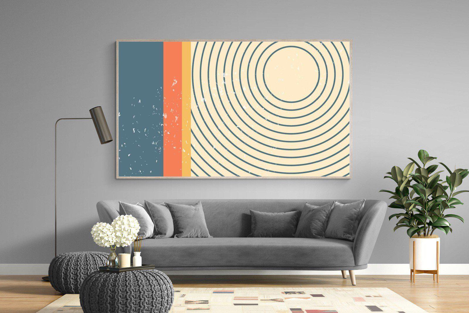 Concentric-Wall_Art-220 x 130cm-Mounted Canvas-Wood-Pixalot