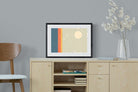 Concentric-Wall_Art-60 x 45cm-Framed Print-Black-Pixalot