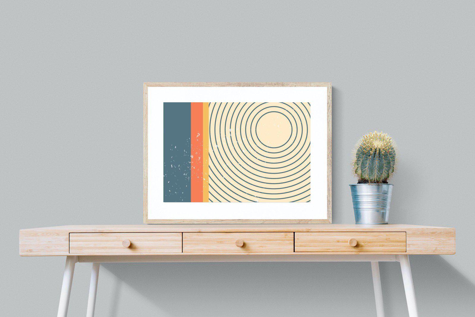 Concentric-Wall_Art-80 x 60cm-Framed Print-Wood-Pixalot