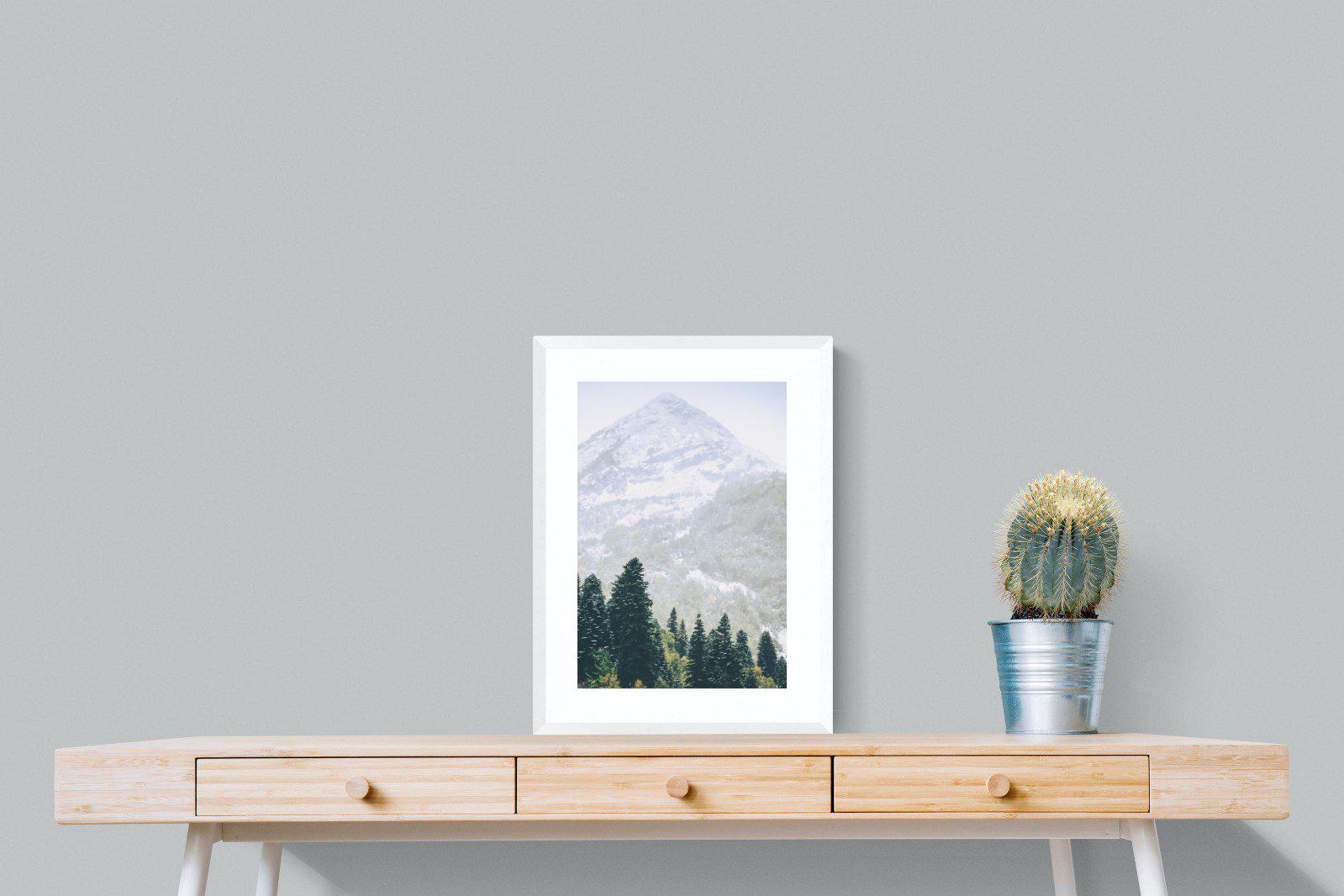 Coniferous Forest-Wall_Art-45 x 60cm-Framed Print-White-Pixalot