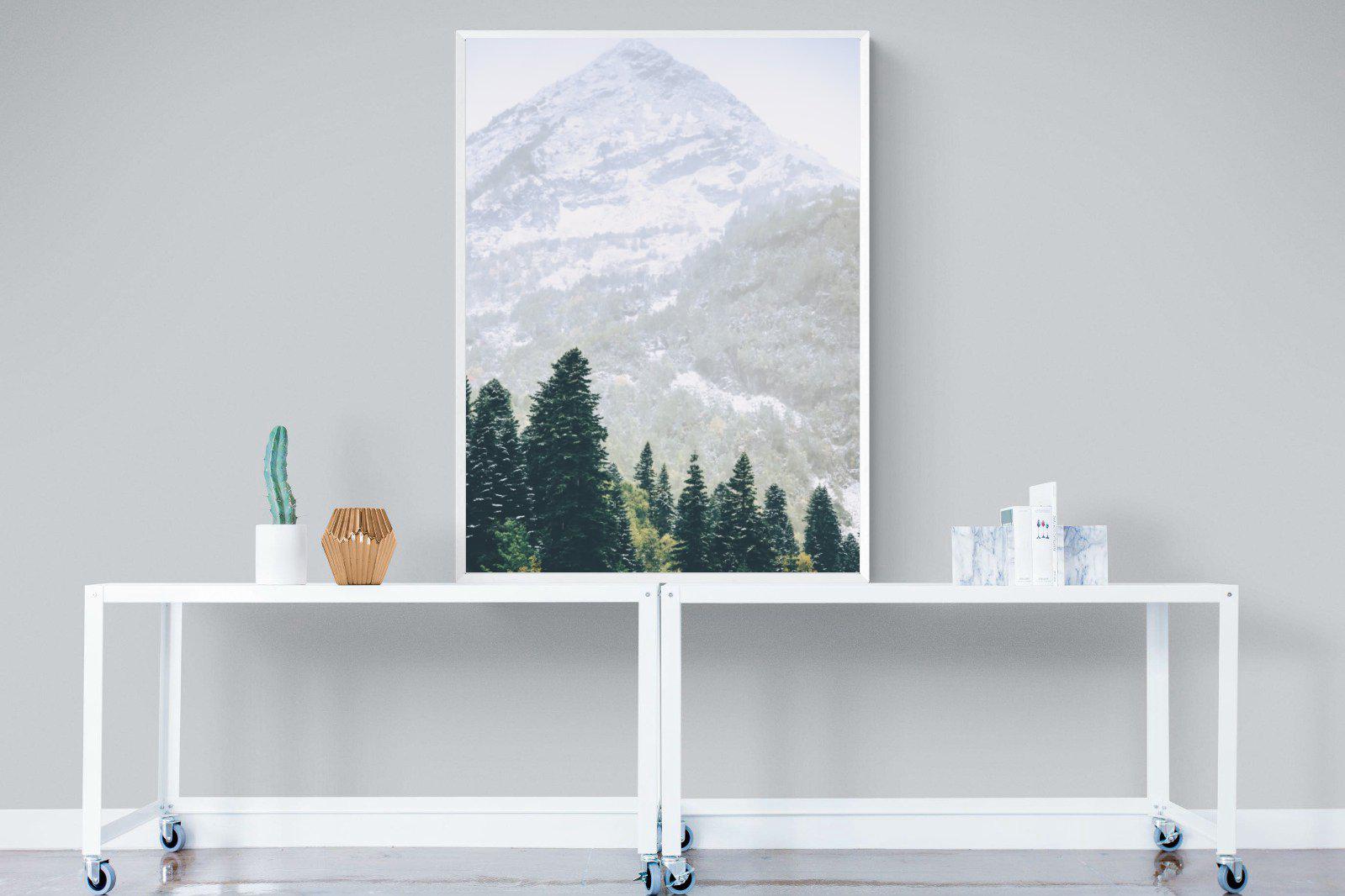 Coniferous Forest-Wall_Art-90 x 120cm-Mounted Canvas-White-Pixalot