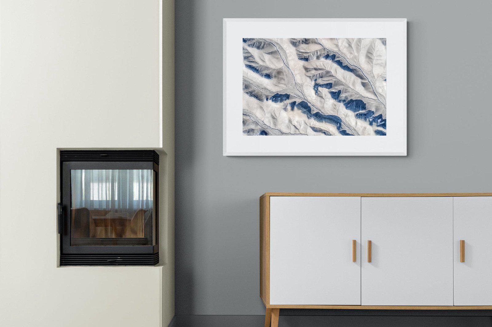 Contours-Wall_Art-100 x 75cm-Framed Print-White-Pixalot