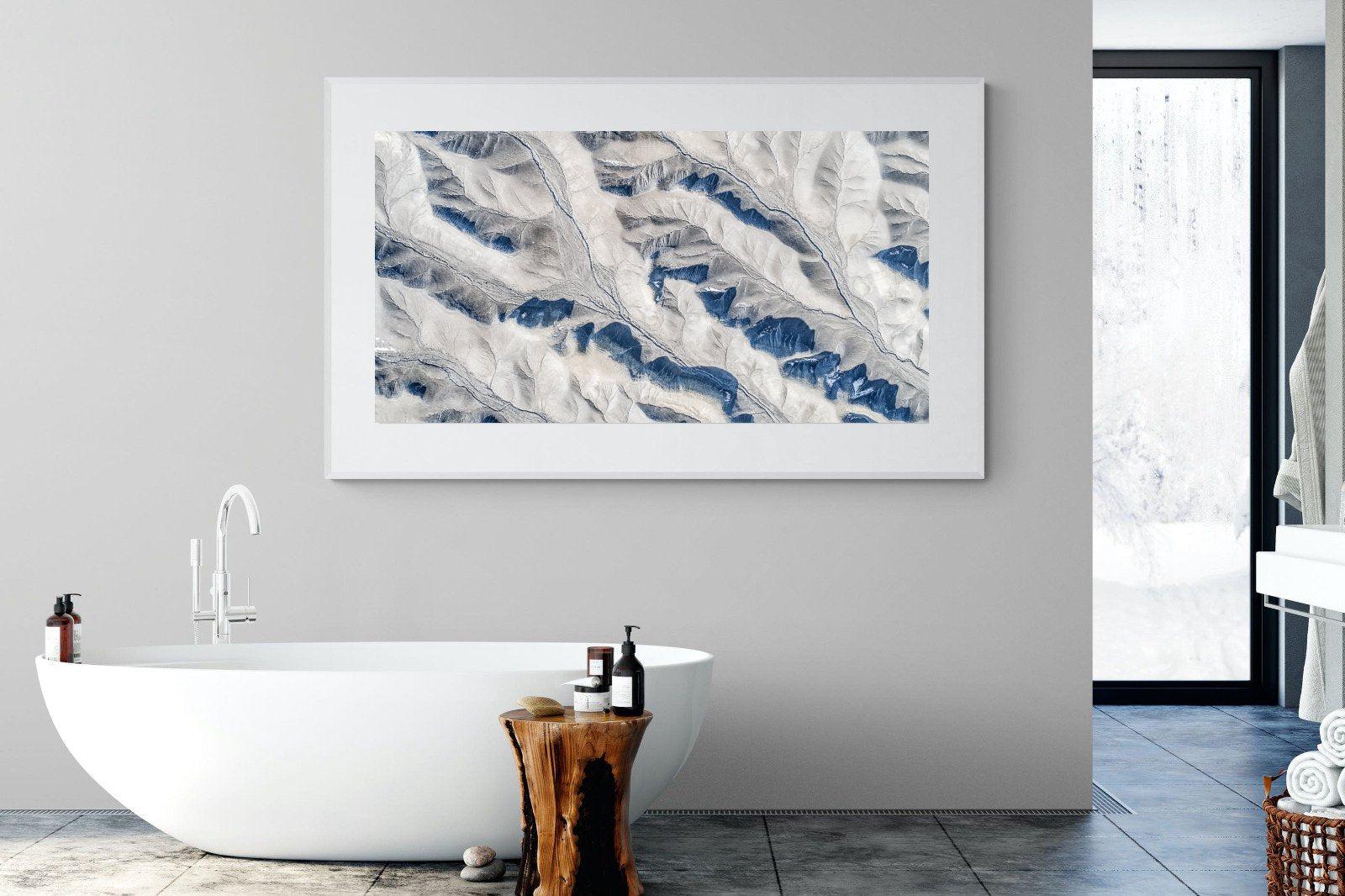Contours-Wall_Art-180 x 110cm-Framed Print-White-Pixalot