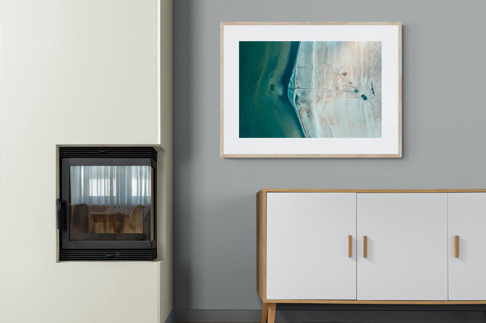 Converging Landscape-Wall_Art-100 x 75cm-Framed Print-Wood-Pixalot