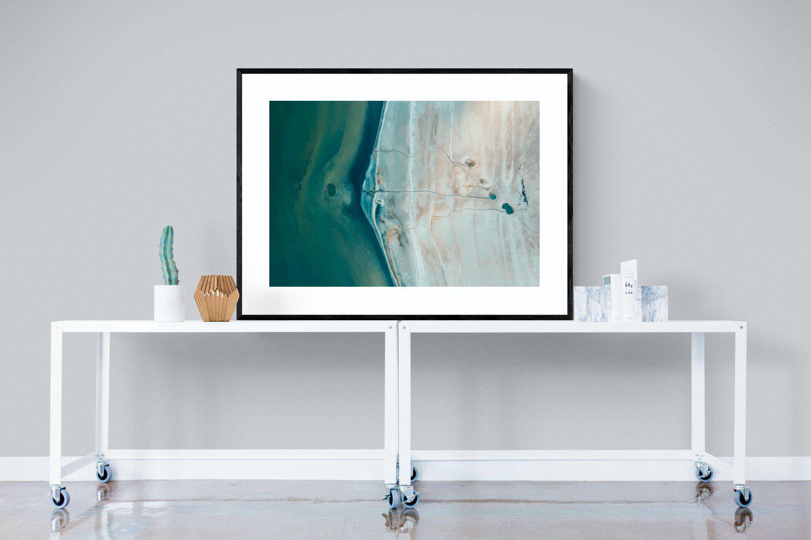 Converging Landscape-Wall_Art-120 x 90cm-Framed Print-Black-Pixalot