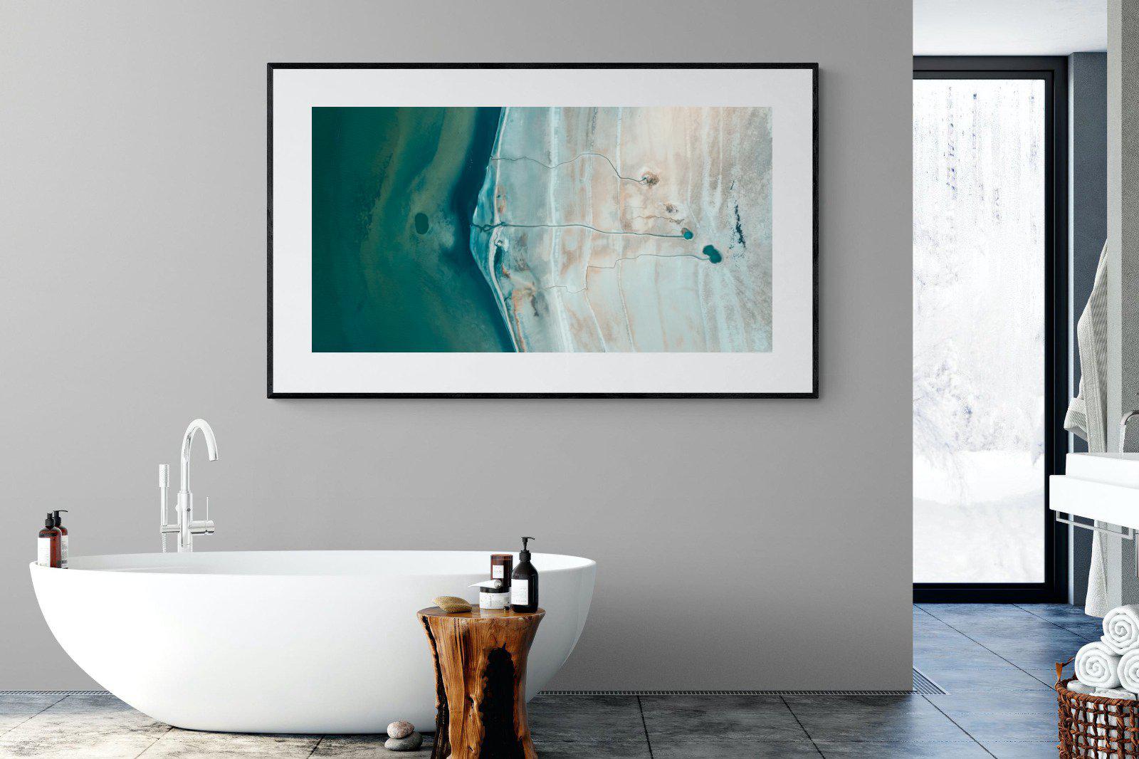 Converging Landscape-Wall_Art-180 x 110cm-Framed Print-Black-Pixalot