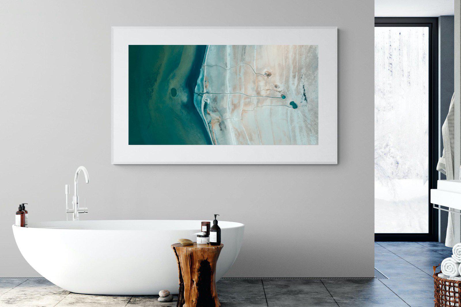 Converging Landscape-Wall_Art-180 x 110cm-Framed Print-White-Pixalot