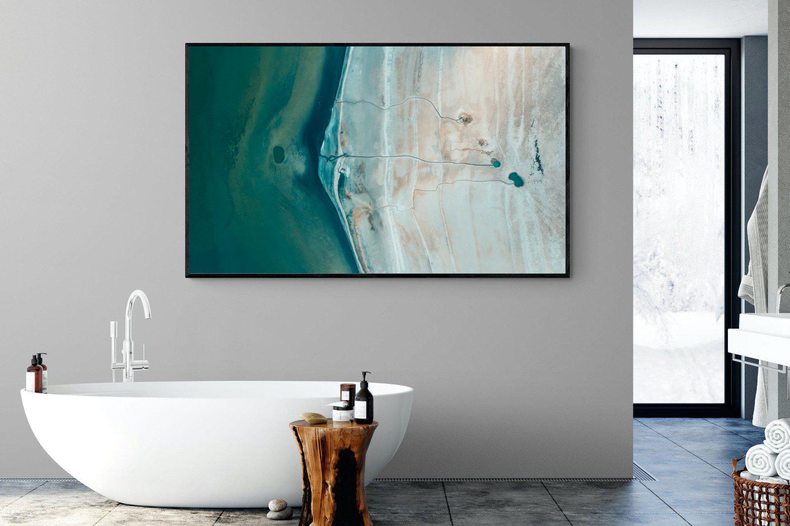 Converging Landscape-Wall_Art-180 x 110cm-Mounted Canvas-Black-Pixalot