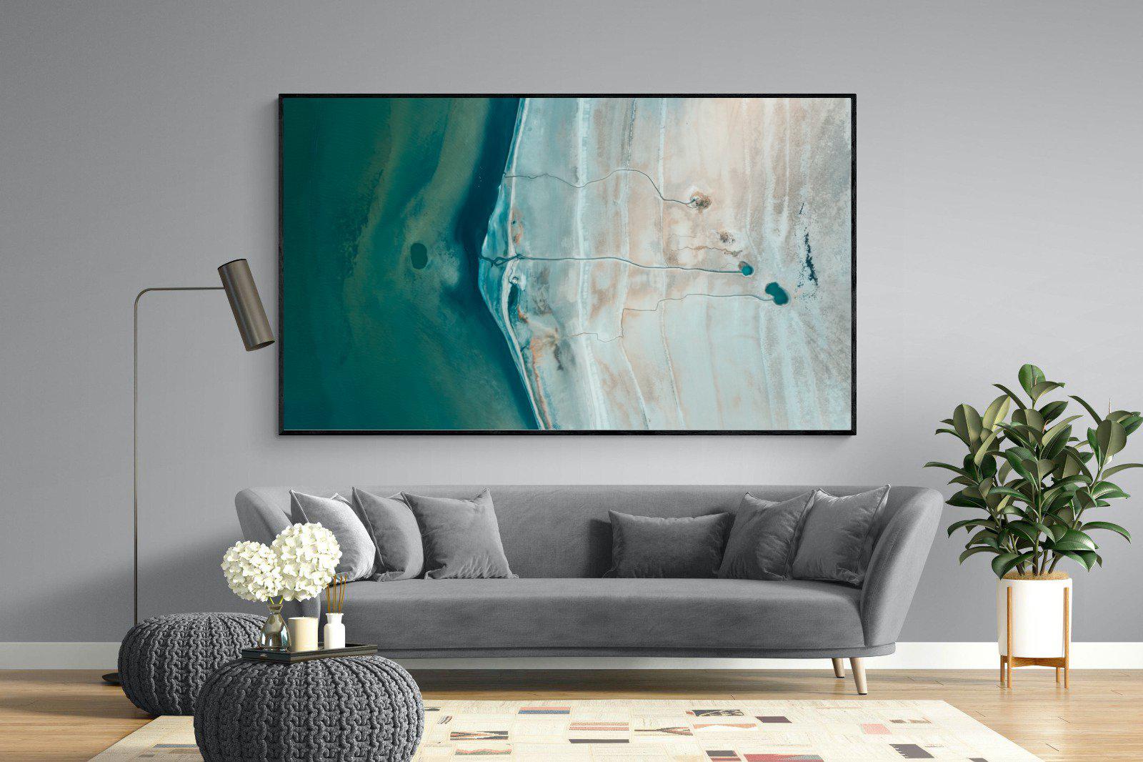 Converging Landscape-Wall_Art-220 x 130cm-Mounted Canvas-Black-Pixalot