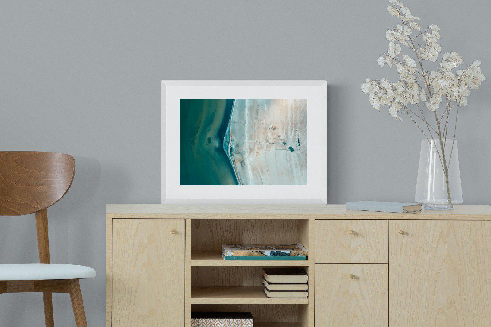 Converging Landscape-Wall_Art-60 x 45cm-Framed Print-White-Pixalot
