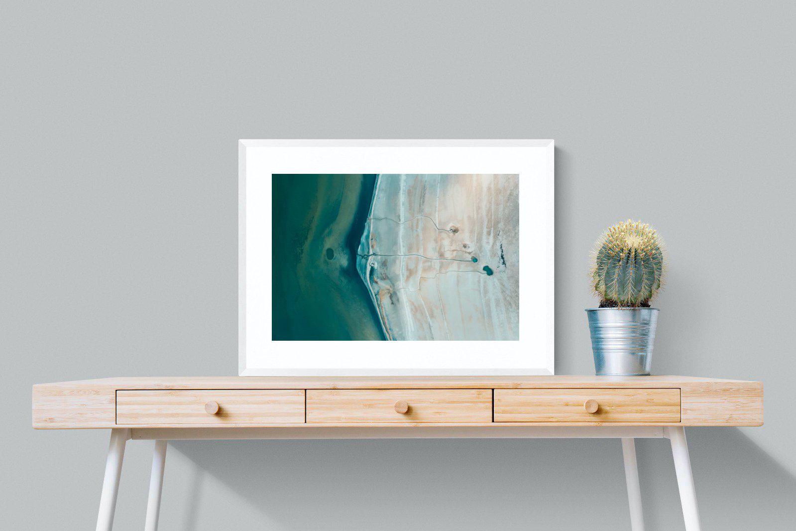 Converging Landscape-Wall_Art-80 x 60cm-Framed Print-White-Pixalot