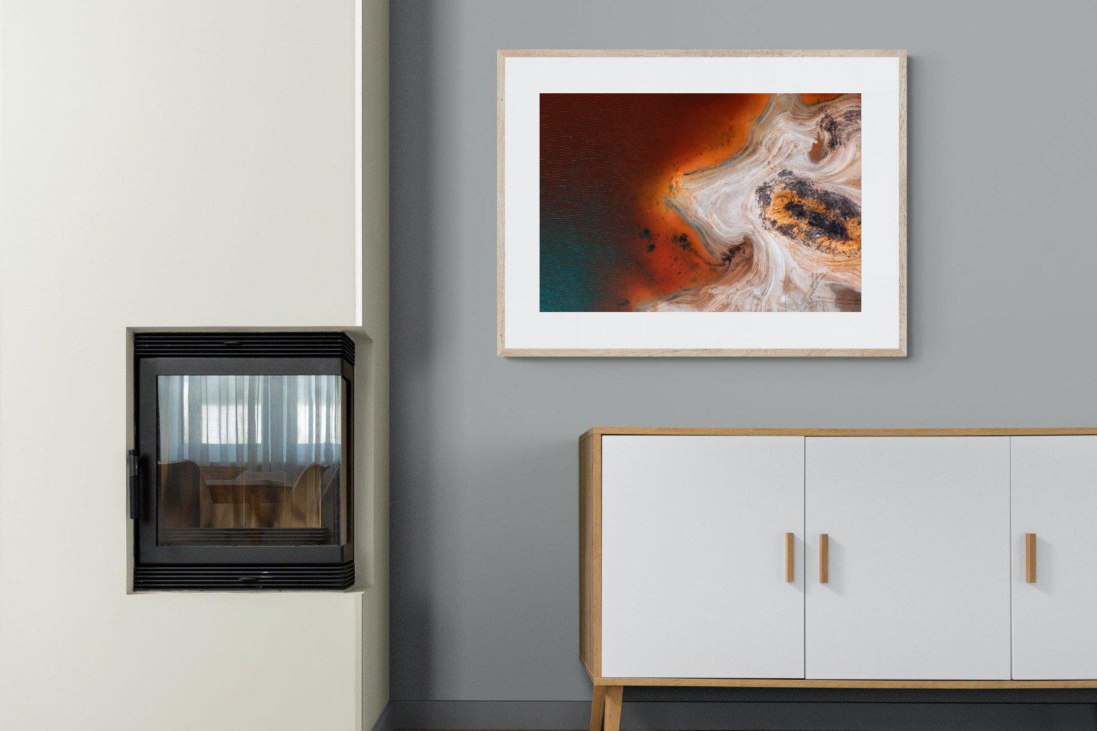Copper Salt Pan-Wall_Art-100 x 75cm-Framed Print-Wood-Pixalot
