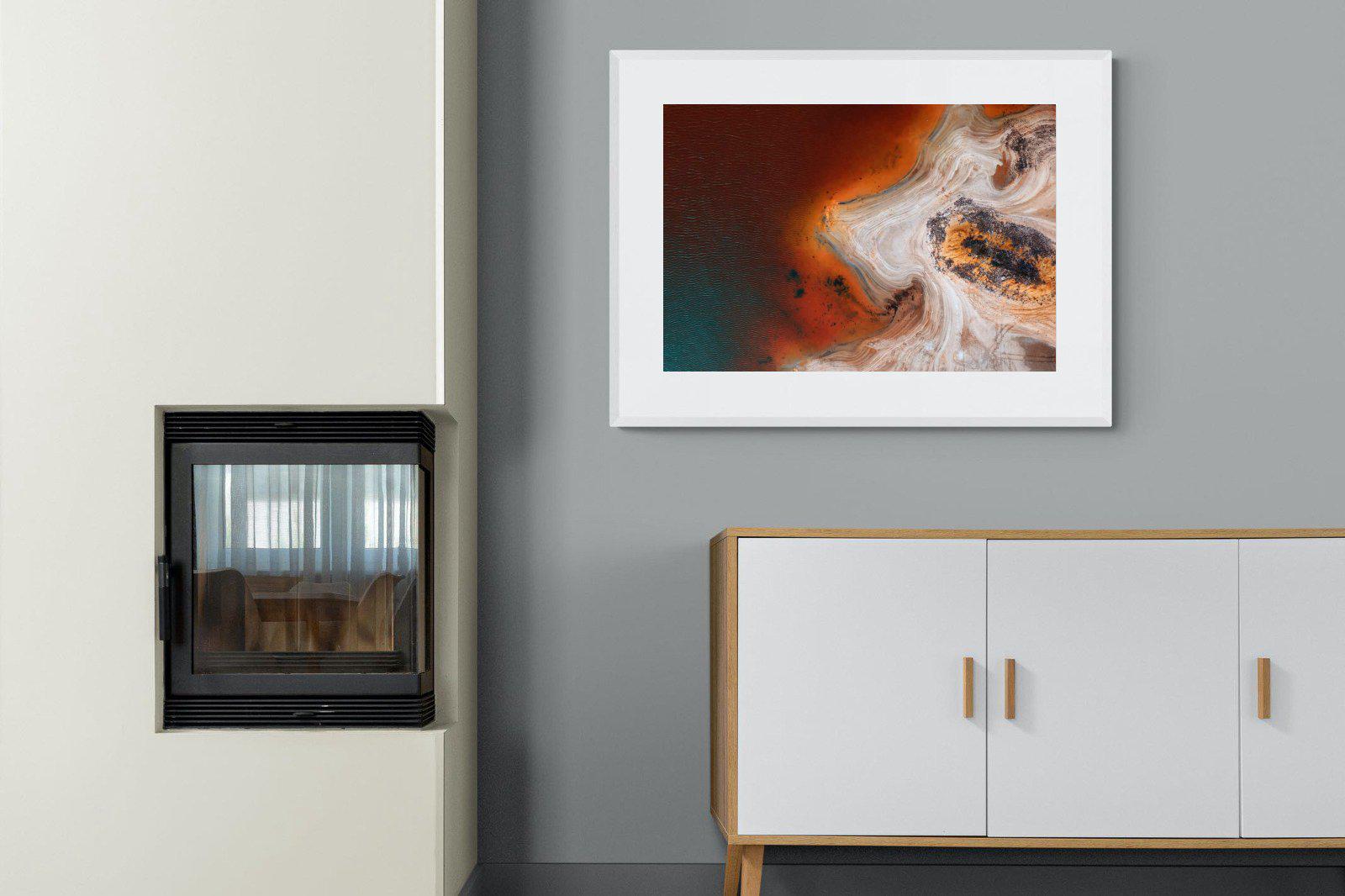 Copper Salt Pan-Wall_Art-100 x 75cm-Framed Print-White-Pixalot