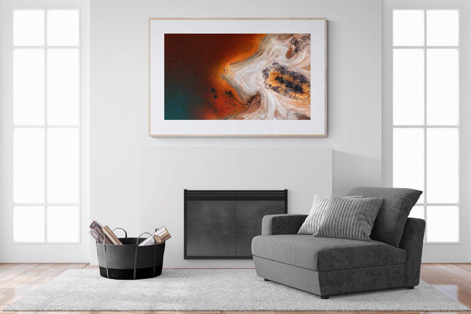 Copper Salt Pan-Wall_Art-150 x 100cm-Framed Print-Wood-Pixalot