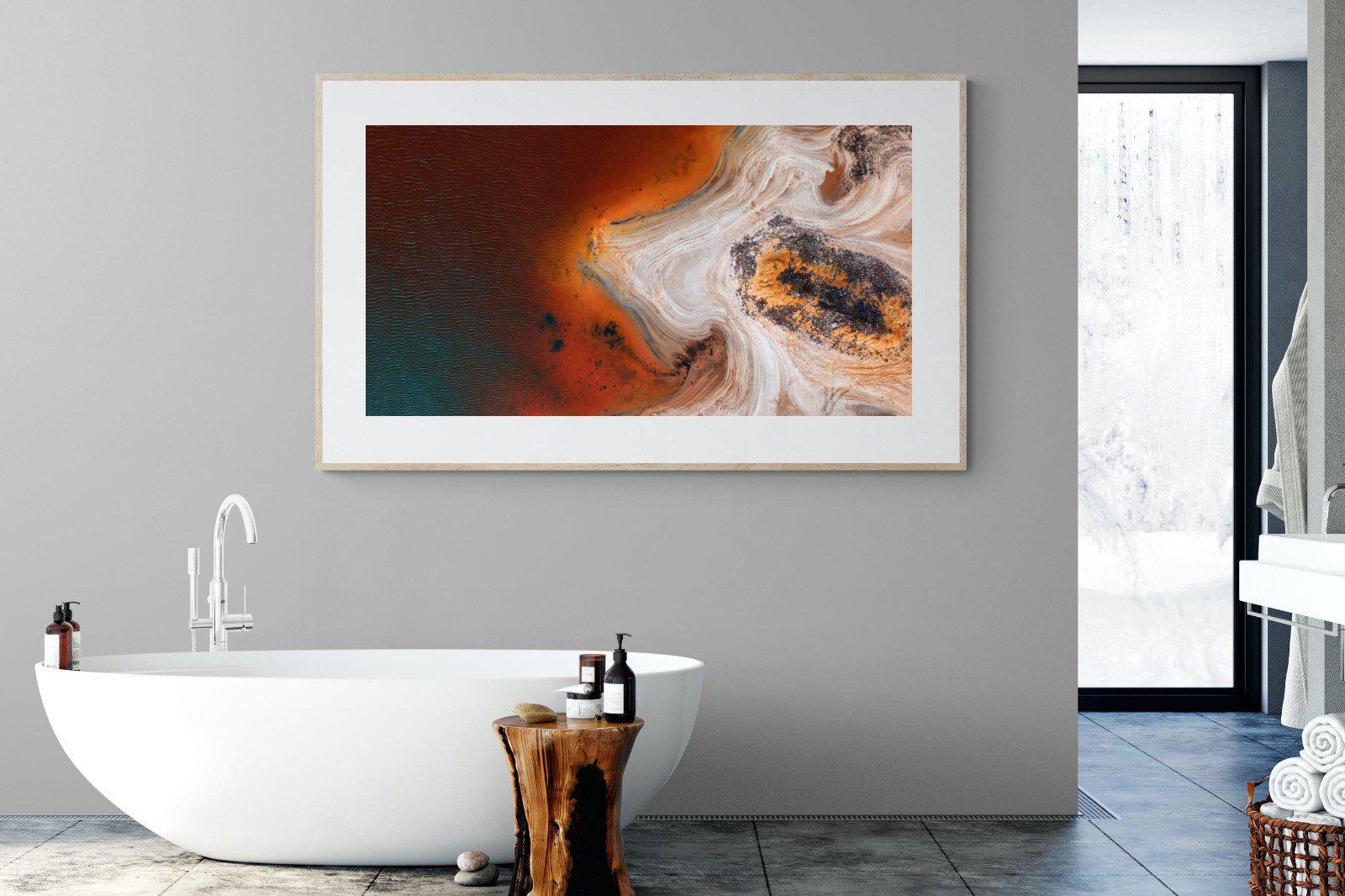 Copper Salt Pan-Wall_Art-180 x 110cm-Framed Print-Wood-Pixalot