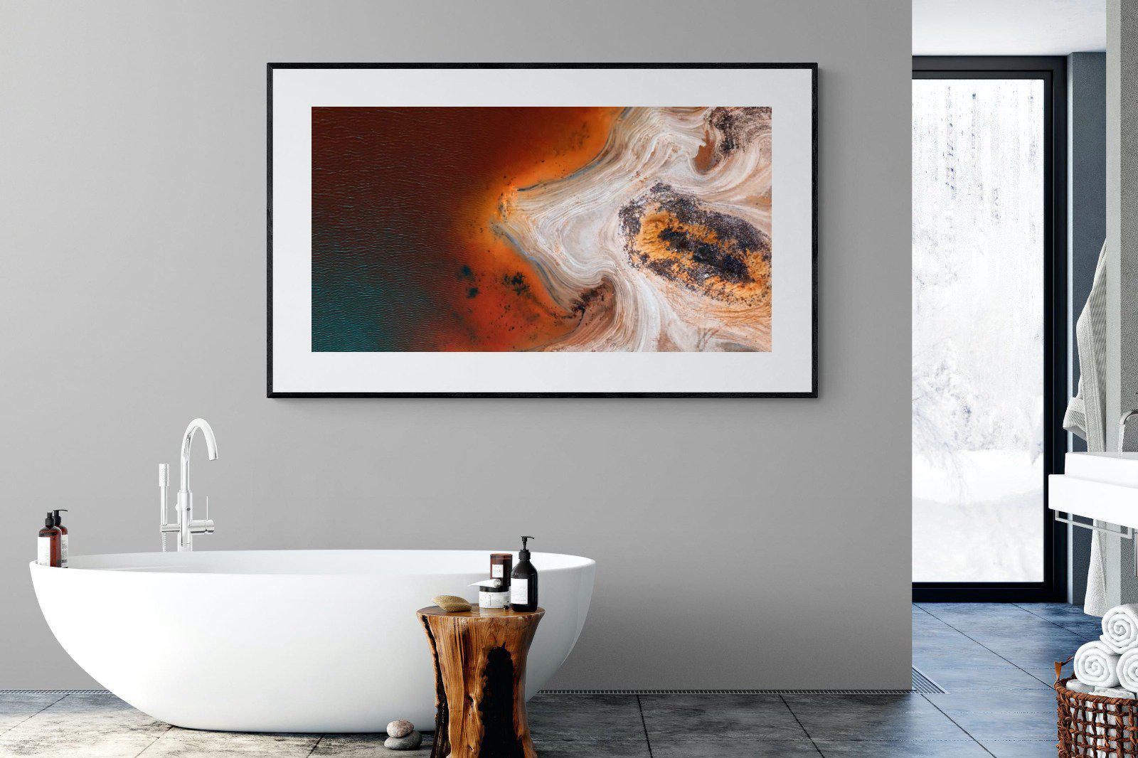Copper Salt Pan-Wall_Art-180 x 110cm-Framed Print-Black-Pixalot