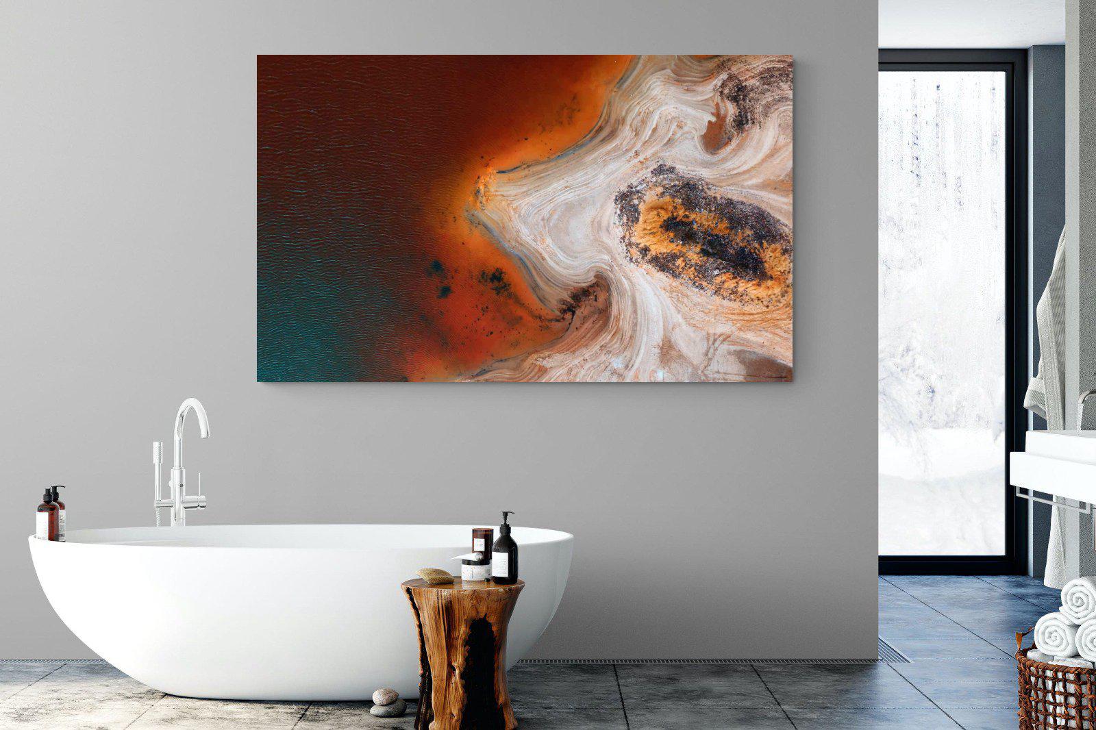 Copper Salt Pan-Wall_Art-180 x 110cm-Mounted Canvas-No Frame-Pixalot