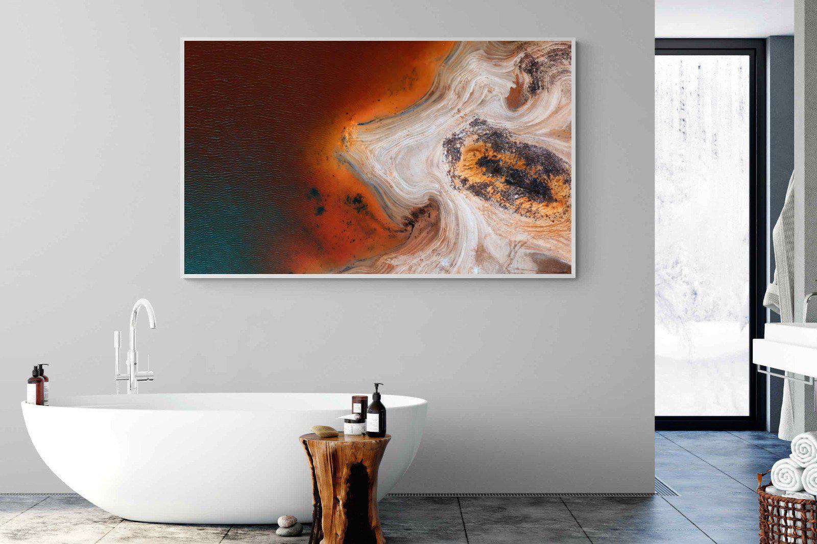 Copper Salt Pan-Wall_Art-180 x 110cm-Mounted Canvas-White-Pixalot