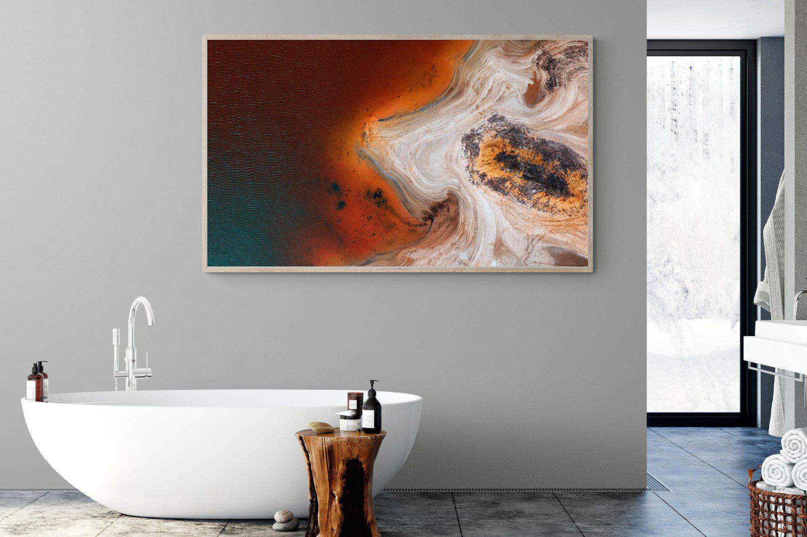 Copper Salt Pan-Wall_Art-180 x 110cm-Mounted Canvas-Wood-Pixalot