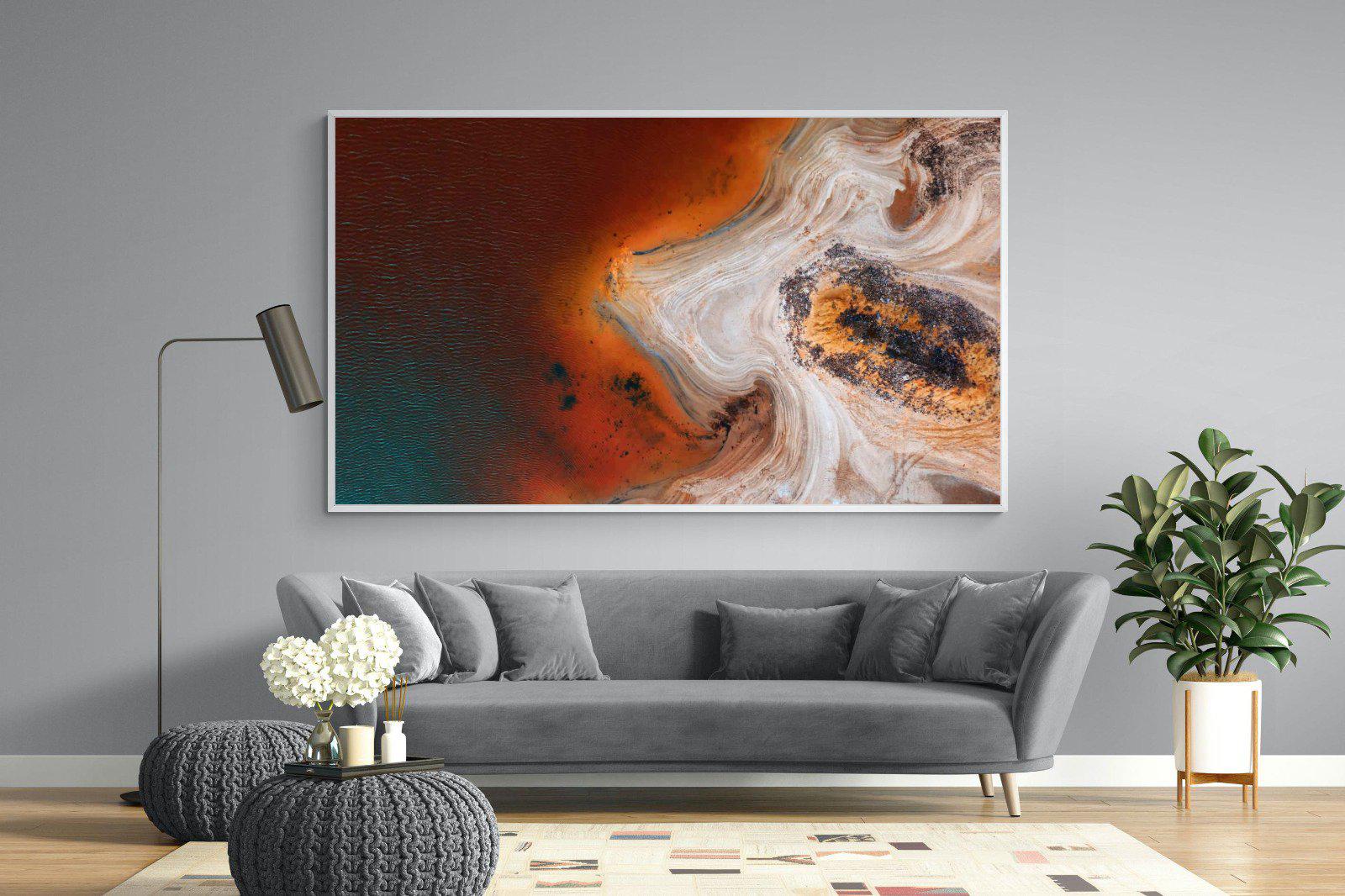 Copper Salt Pan-Wall_Art-220 x 130cm-Mounted Canvas-White-Pixalot