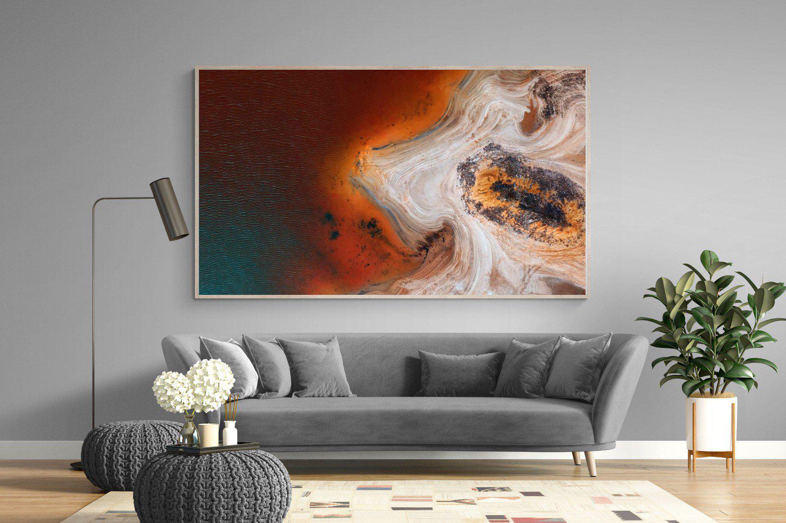 Copper Salt Pan-Wall_Art-220 x 130cm-Mounted Canvas-Wood-Pixalot