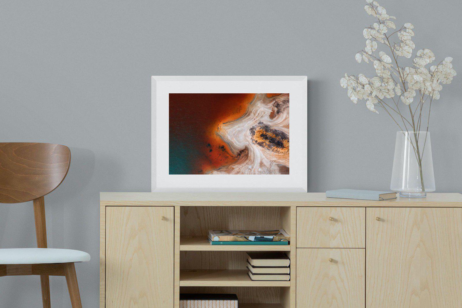 Copper Salt Pan-Wall_Art-60 x 45cm-Framed Print-White-Pixalot