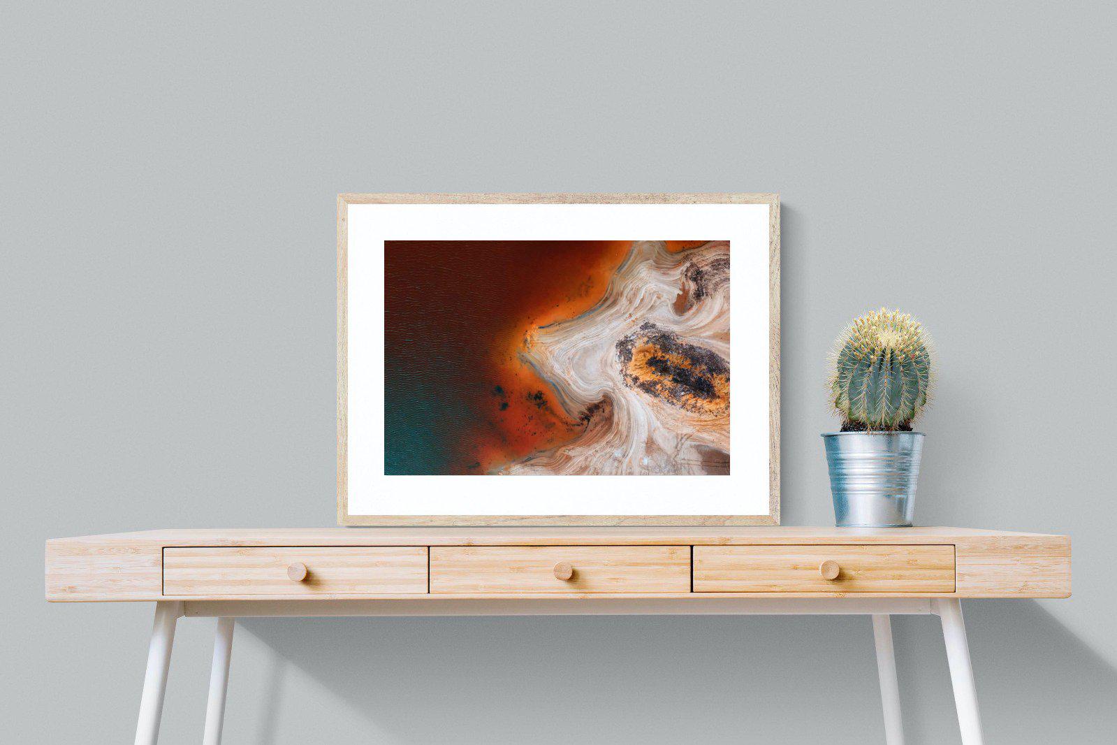 Copper Salt Pan-Wall_Art-80 x 60cm-Framed Print-Wood-Pixalot