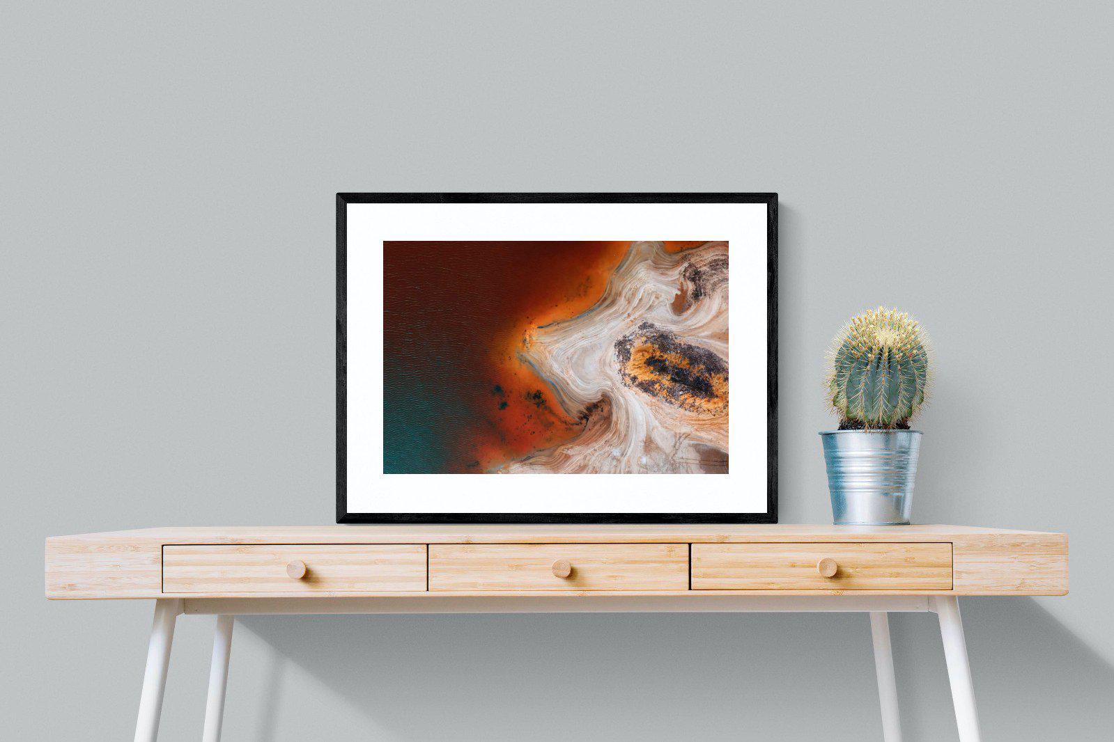 Copper Salt Pan-Wall_Art-80 x 60cm-Framed Print-Black-Pixalot