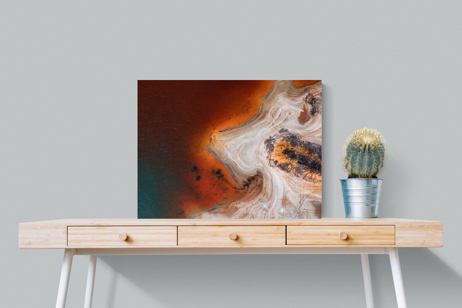 Copper Salt Pan-Wall_Art-80 x 60cm-Mounted Canvas-No Frame-Pixalot