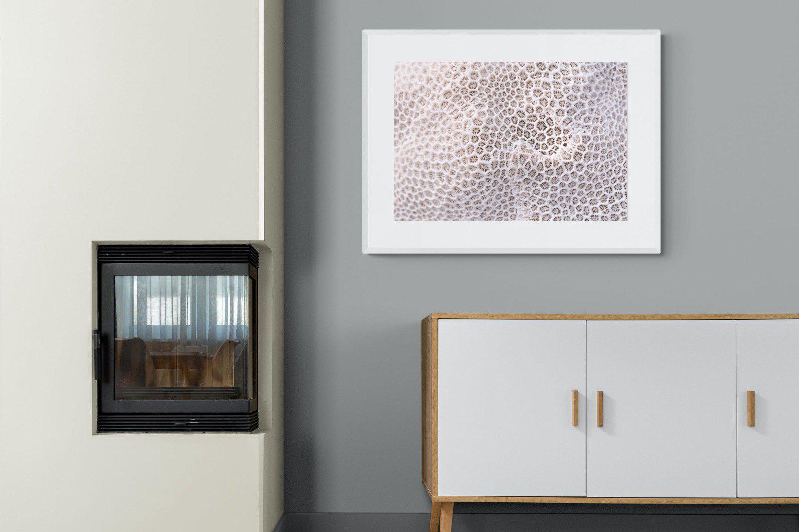 Coral-Wall_Art-100 x 75cm-Framed Print-White-Pixalot