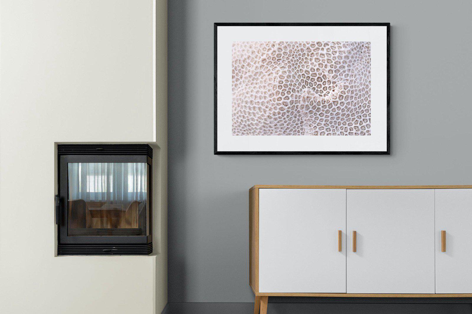 Coral-Wall_Art-100 x 75cm-Framed Print-Black-Pixalot